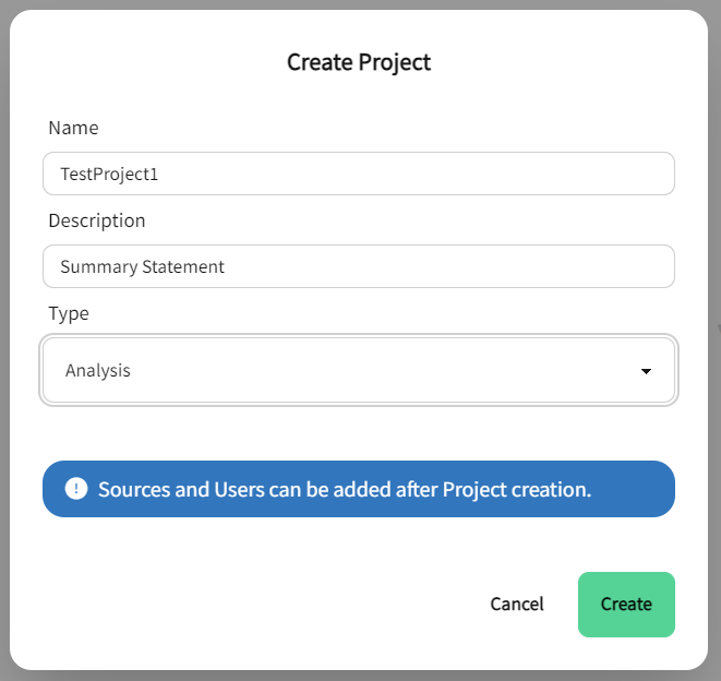 Project Form Example