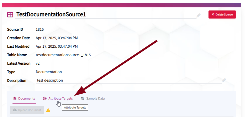 Attribute Targets Tab