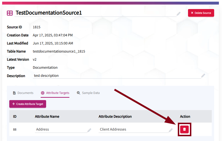 Attribute Targets Delete Button