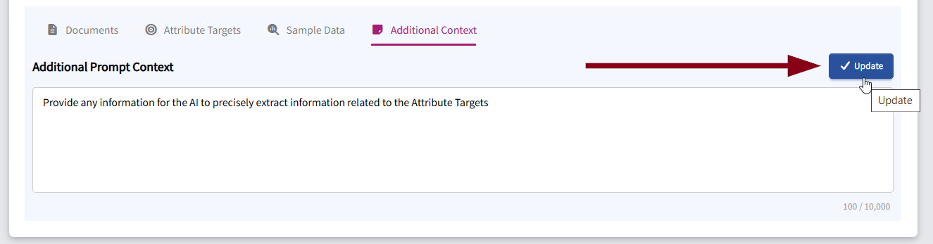 Update Context Button
