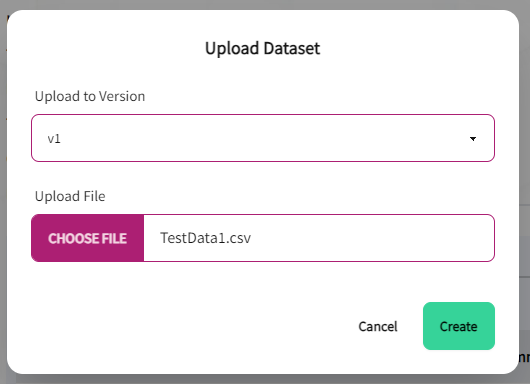 Upload Dataset Form