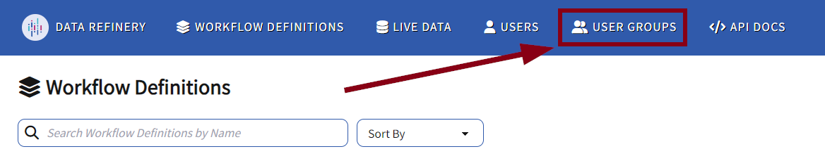 User Groups Tab